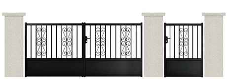 Decorative Commerical High Quality Wrought Iron Gate