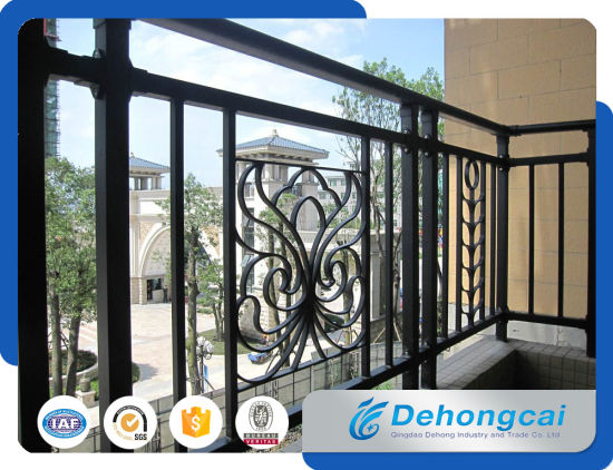 Galvanized Faux Wrought Iron Balcony Fence with Power Coated