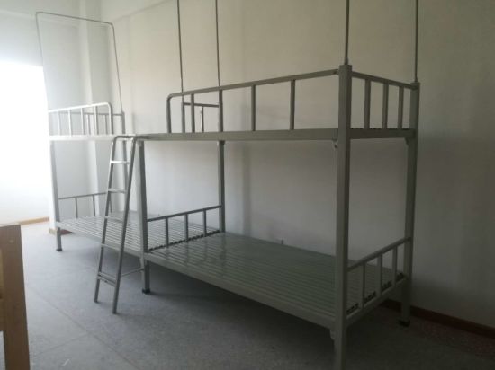 safety Wrought Iron Bunk Beds for School/Factory Dormitory