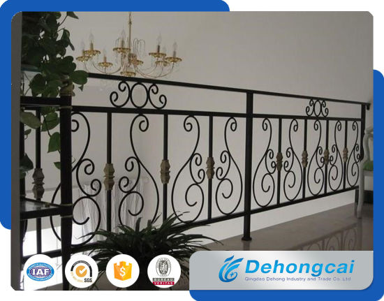 Simple Wrought Iron Balustade / Fence for Villa Balcony